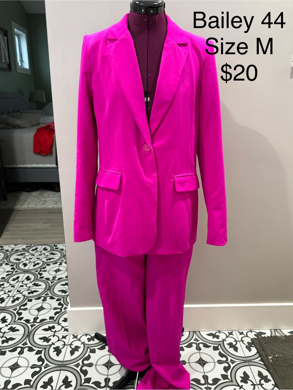 Bailey 44 Hot Pink Tailored Blazer